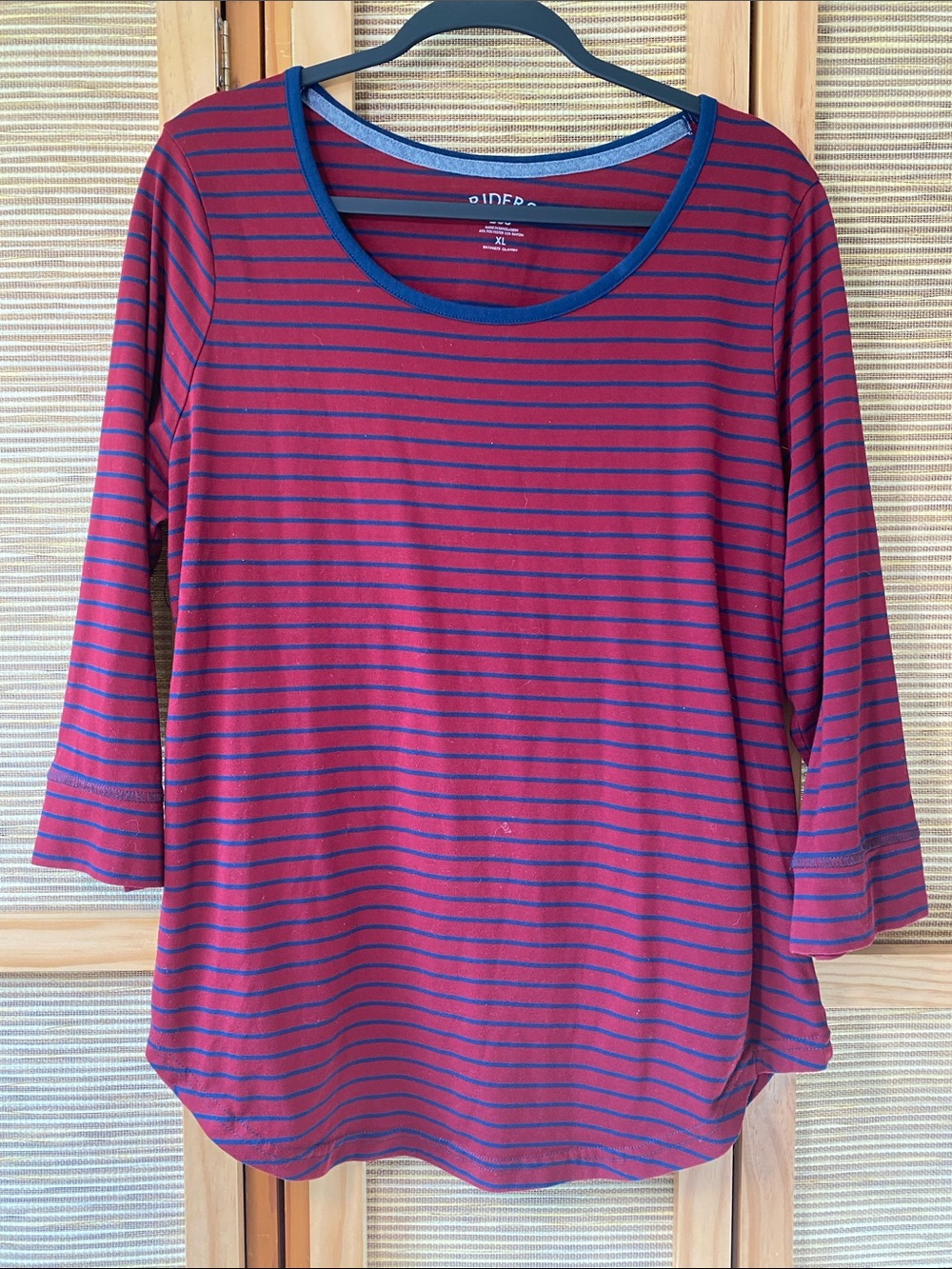 Riders by Lee Burgundy & Navy T Sz XL